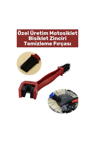 Özel Seri Yüksek Kaliteli Ergonomik Sert Dayanıklı Kıl Bisiklet Motosiklet Zinciri Temizleme Fırçası