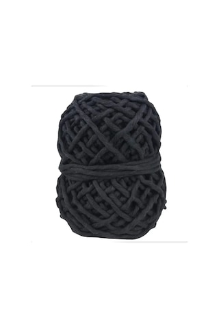 Makrome İpi 3 Mm 250 Gr Siyah Duvar Süsü, Çanta, Sepet Ve Dekoratif Hobi İpi