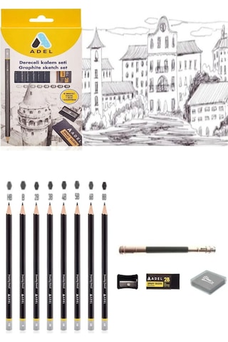 Eskiz Defteri A5 120 Gr 50 Yp Black Edition Boya Kalemi 12 Renk Cepli Siyah Kalemlik 24 Bölmeli Set