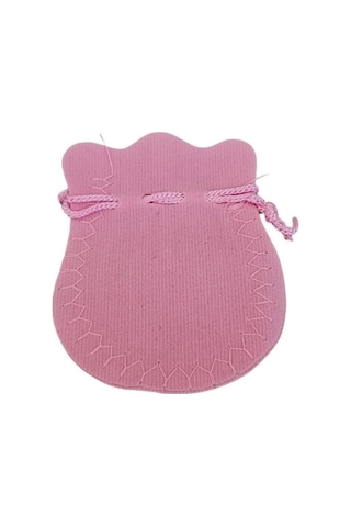 Kadife Kese Pembe 50 Adet 6x8 Boy Takı, Altın Kesesi İpli & Büzgülü