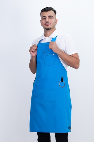Düz Unisex Ayarlanabilir Çift Cepli Önlük Çok Renkli