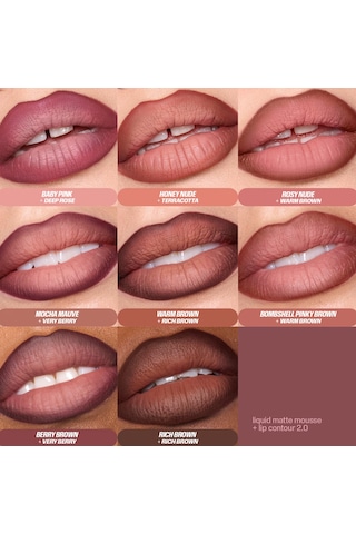 Huda Beauty Liquid Matte Mousse - Kadifemsi Bitişli Likit Ruj - Baby Pink Diğer