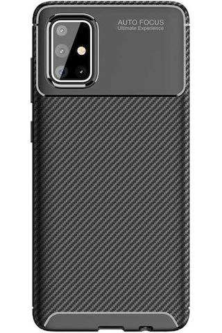 Samsung Uyumlu Galaxy A51 Kılıf Zore Negro Silikon Kapak-Kahverengi