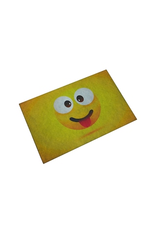 Myfloor Gülen Emoji Çift Taraflı Kauçuk Kapı Önü Paspası