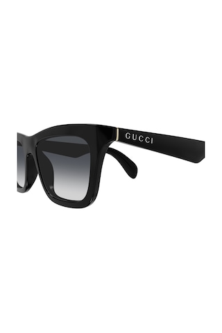 Gucci Gg 1933s 001 53 Unisex Kare Degrade Siyah Kemik Güneş Gözlüğü Siyah