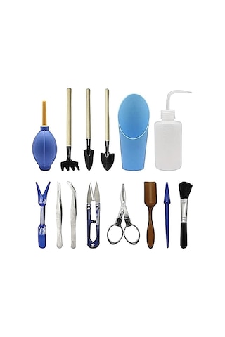 Symbee 14 Parça Çiçek Ve Sukulent Bakımı Seti - Toprak Döşeme, Budama, Sulama Ve Transplante Araçları