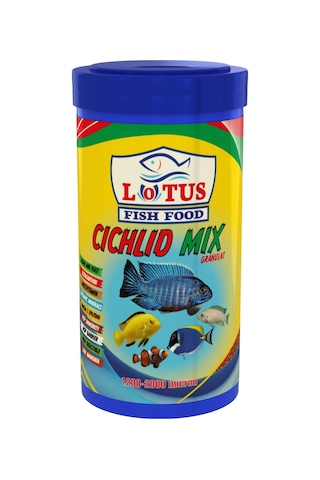 Cichlid Mix Granulat 250 Ml Malawi Akvaryum Balık Yemi