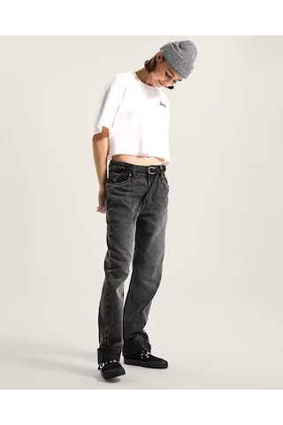 Vans Classic Script Kadın Beyaz T-shirt - Vn000qdf
