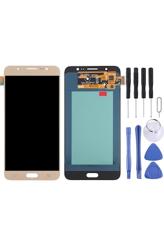 Samsung Uyumlu Galaxy J7 2016 Lcd Ekran Dokunmatik Gold Sm-j710