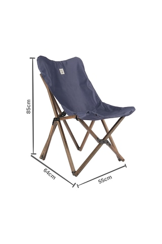 Bag The Joy Ahşap Masa Sandalye Seti Antrasit-Lacivert-70 70 55cm Kahverengi - Lacivert