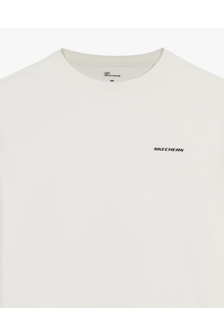 Skechers M Oversize Essential Heavy T-shirt Erkek Beyaz S2620191-3855