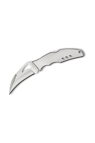 Spyderco Byrd Crossbill Stainless Plainedge Kamp Çakı Gümüş