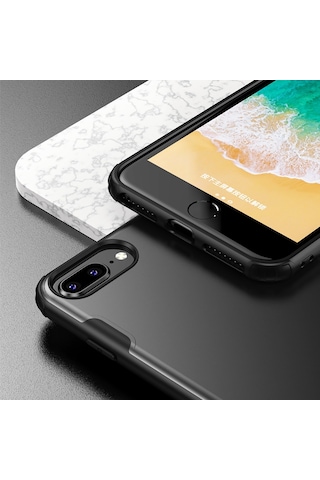 Apple Uyumlu iPhone Bikapak Elıt Mıst 7 8 Plus Opak Beyaz Kapak