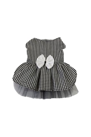 Gobo Kareli Dişi Kedi Köpek Kıyafeti Elbisesi