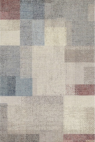 Latte Dizayn Apelia Kadife Pamuk Tabanlı Yıkanabilen Kaydırmaz Antibakteriyel Salon Halısı 200x300 Çok Renkli