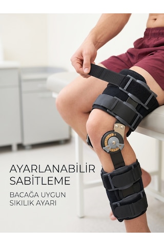 Açı Ayarlı Dizlik Yan Menteşeli Ayarlanabilir Cırtlı Diz Destek Aparatı Diğer