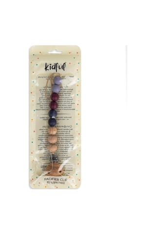 Kidful Boncuk Emzik Askısı - Plum