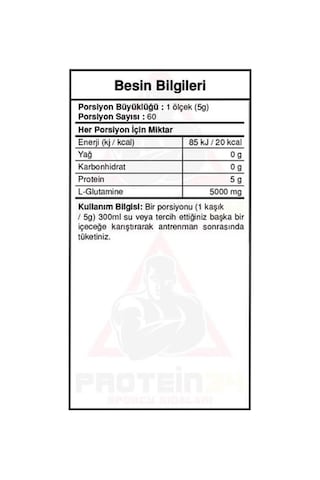 Bigjoy Sports Glutabig Powder 300 Gr 60 Servis Aromasız Glutamin