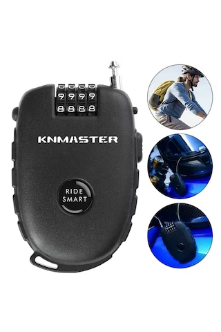 Knmaster Motosiklet Kaskı Kilidi + Knmaster Karbon Çanta Hediyeli