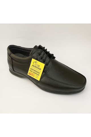 Hakiki Deri Ortopedik Erkek Ayakkabı (399926918) Siyah