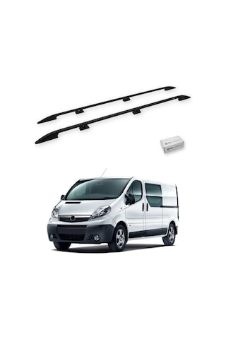 Turtle Opel Vivaro X83 2001-2014 / Uzun Şasi Tavan Çıtası Crown Siyah