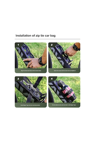 Enlee Bisiklet Ön Çatal Çanta Tutucu Braketi Hızlı Bırakma Bisiklet Montaj Tabanı - Dağ Bisikleti İçin