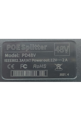 10 Adet 48V To 12V Çevirici Ip Poe Enjektör Splitter Switch