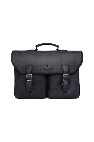 Hakiki Dana Deri Crazy Horse Siyah Erkek Büyük Boy Laptop & Evrak Çantası 9928-zs-125003 Siyah