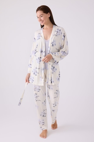 Pierre Cardin Kadın Mavi 3lü Pijama Takımı Pc8885-s-v1 Mavi