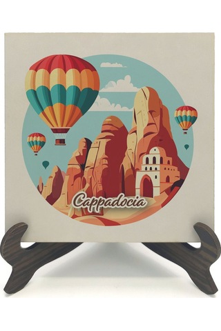 Kapadokya Baskılı Mdf Masaüstlük 10x10 683