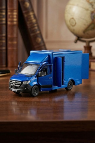 Craftivio 1:48 Ölçek Mercedes-benz Sprinter Çek Bırak Metal Kargo Kamyoneti Oyuncak Araba 14 Cm