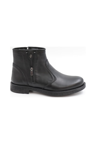 Nesilshoes Nesil Shoes Thrtrk 905 Siyah Hakiki Deri Kauçuk Taban Erkek Bot