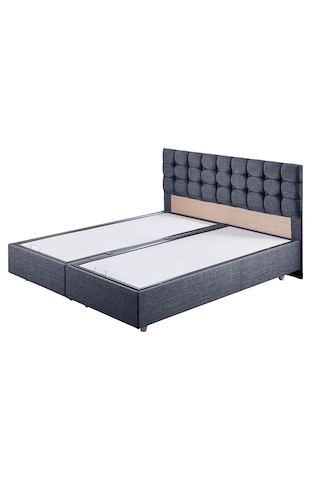 Venedik Çift Kişilik Baza Başlık Letto Yatak Seti - Lacivert 160 x 200