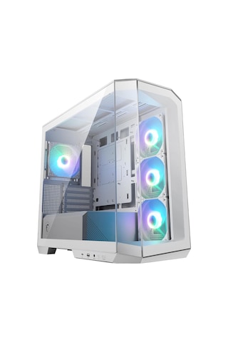 Msı Mag Pano M100r Pz Whıte Temperli Cam 3x120mm 1x120mm Argb Fan Matx Beyaz Panoramik Gaming Bilgisayar Kasası