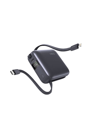 Ttec Recharger Mini LCD 10.000 mAh PD 20W USB-C Ve Lightning Dahili Kablolu Taşınabilir Hızlı Şarj