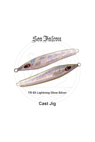Sea Falcon Cast Jig 30Gr Tr-02 Lightning Glow Silver