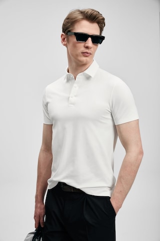 Lufian Jaxon Erkek Polo Yaka T-shirt 111040241 Beyaz