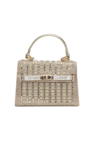 Guja 25yg585 Kadın Taşlı Abiye Çanta Altın Altın