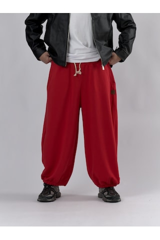 Cocopelli Kırmızı Oversize Baggy Erkek Pantolon Coc3415