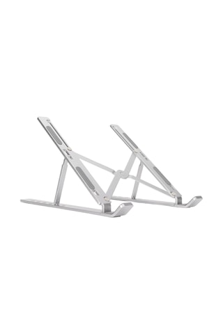 Vkemall Alüminyum Dizüstü Bilgisayar Standı Yükseklik Ayarlanabilir Katlanabilir Isı Dağıtıcı 10-15.6 İnç Uyumlu Masaüstü Tutucu Gümüş N3