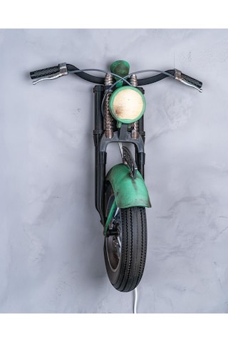 Road Rage Duvar Lambası Retro Motosiklet Ön Tekerlek Tasarımı-179