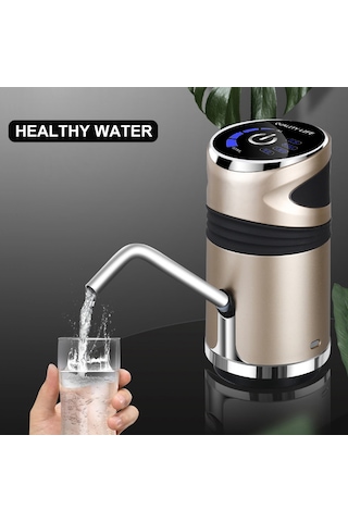 Leezsing Otomatik Elektrikli Su Pompası Dağıtıcısı Galon Şişe İçme Anahtarı Usb Şarjlı İçme Suyu Pompası Ev Ofis İçin Diğer