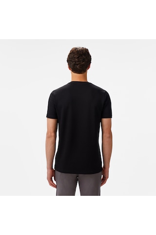Nautica Erkek Siyah Classic Fit T-shirt Düz V55270t Siyah