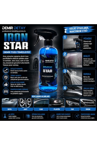 Ddm ironstar demir tozu temizleyici 500 ml