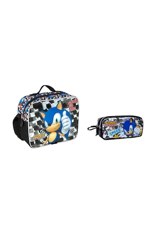 Sonic Beslenme Çantası , Kalem Kutusu Ve Yemek Kabı Çok Renkli