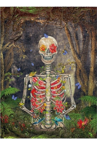 Nova Puzzle 1000 Parça - Çiçek Açan İskelet