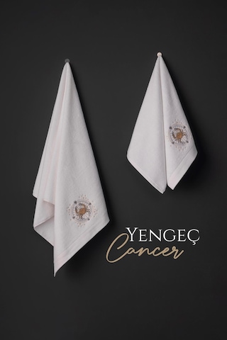 Varol %100 Microcotton Üst Kalite Havlu Seti Burç Nakışlı Yengeç-standart Yengeç Diğer