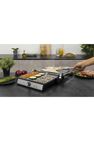 Rock'ngrill Multi 2400w Izgara Ve Tost Makinesi 180 Açılır, Taş Kaplama Yapışmaz