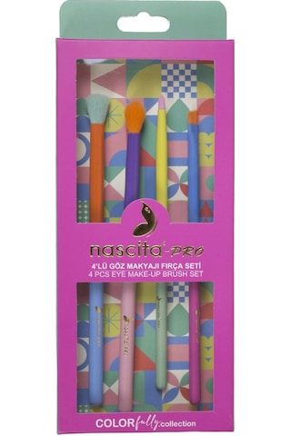 Nascita Colorfully Collection 4lü Göz Makyaj Fırça Seti - 133 Nasbrushset133