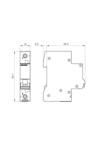 Siemens 20 Amper Otomatik Sigorta 5Sl6106-6Ya 6Ka